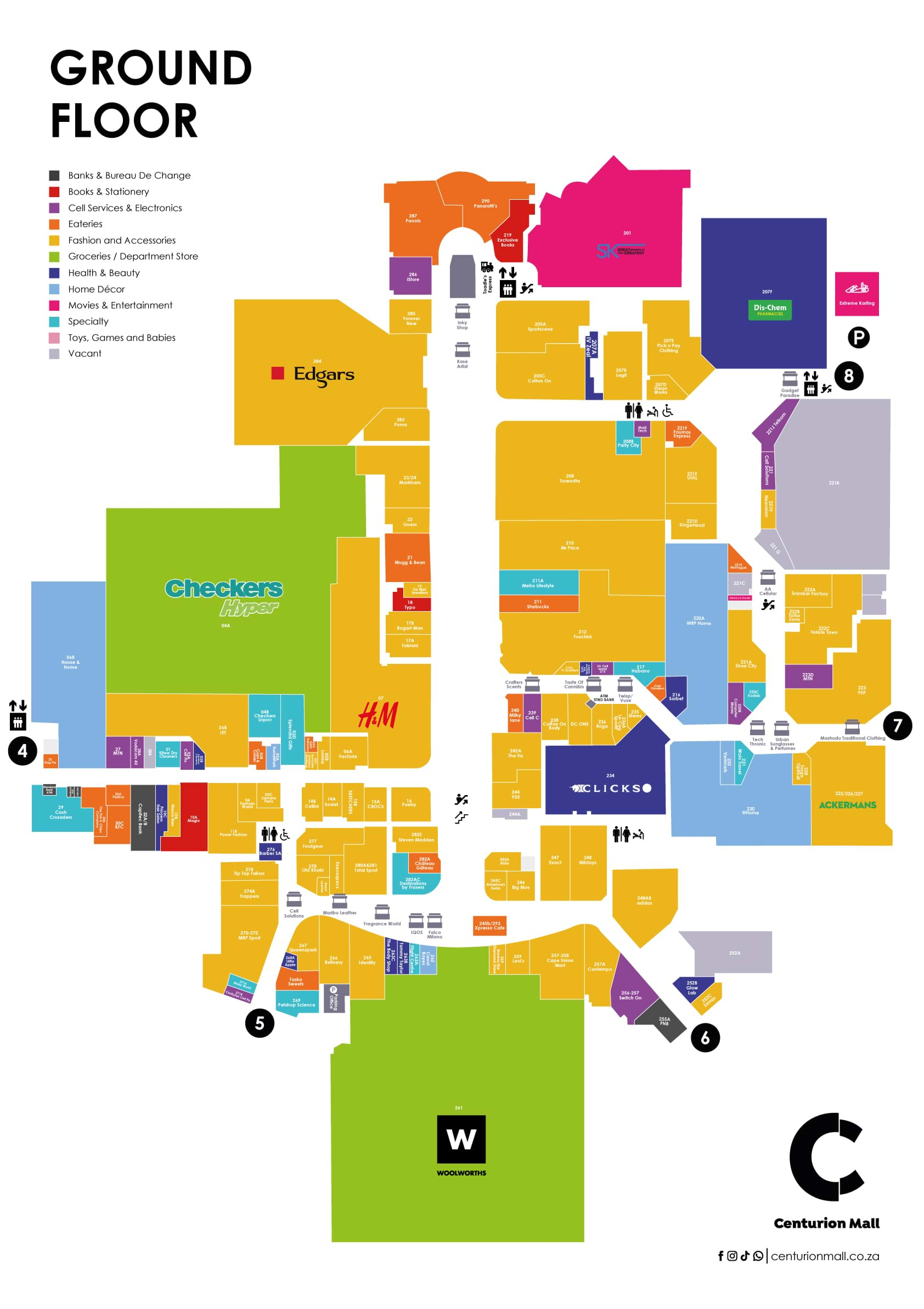 Centurion Mall Mall Map Design 26 02 2025 02 Ground Floor