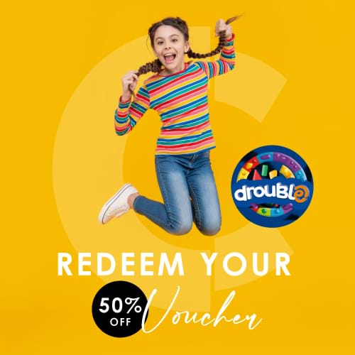 Get 50% OFF your next visit at Drouble - Family Play World! 😍