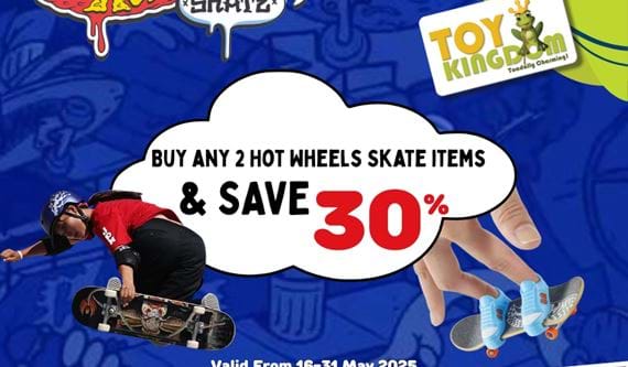 TK Hot Wheels Skate 30% OFF Social Post (1080 X 1080 Px)