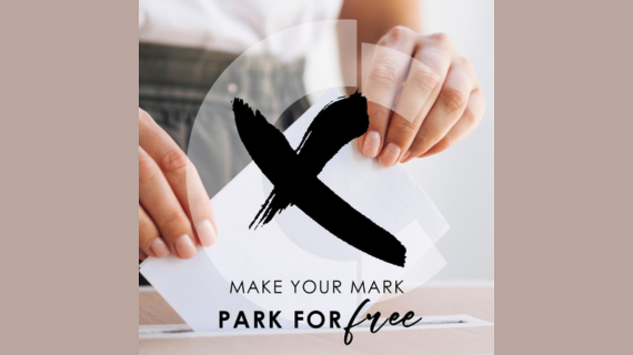 Make your mark. Park for free