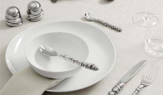 Wound Up Cutlery Table Layout